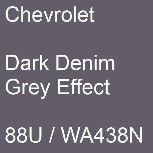 Chevrolet, Dark Denim Grey Effect, 88U / WA438N.